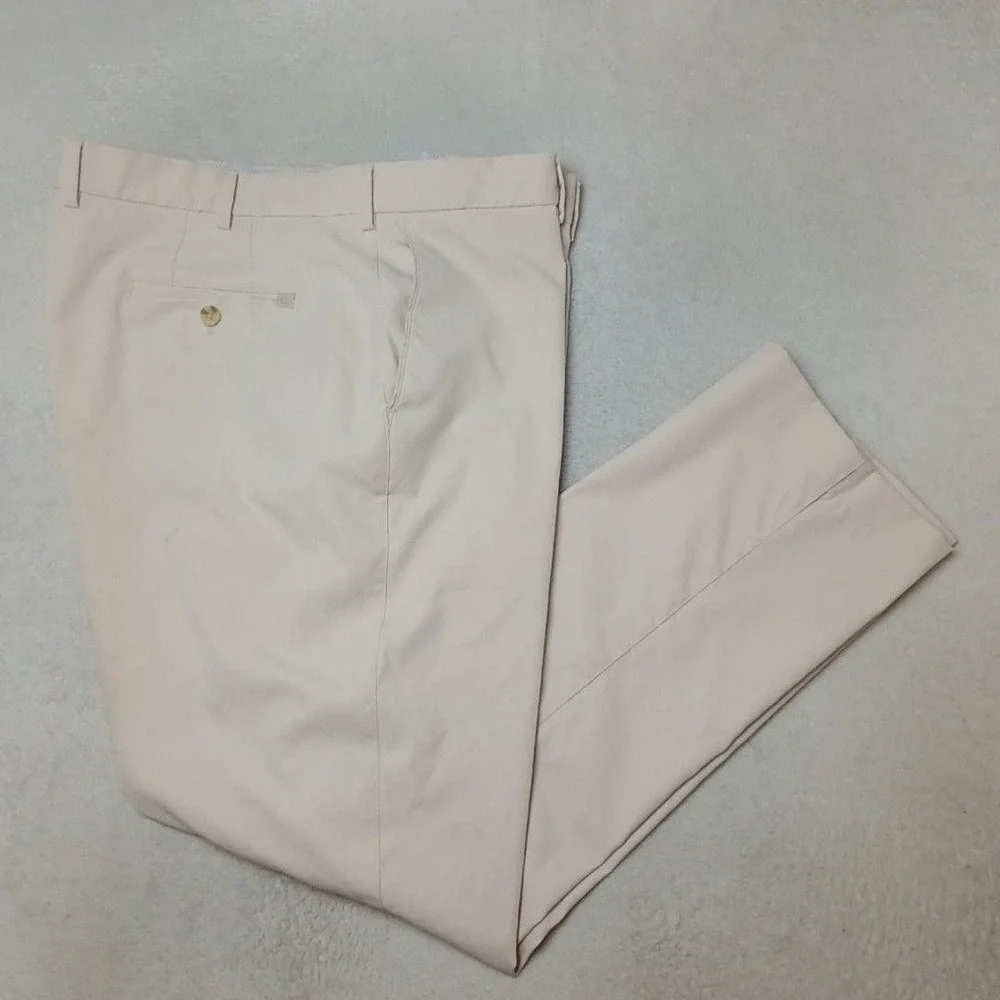 Peter Millar Pants Men 42x32 Beige Golf Crown Raleigh Performance Stretch Work